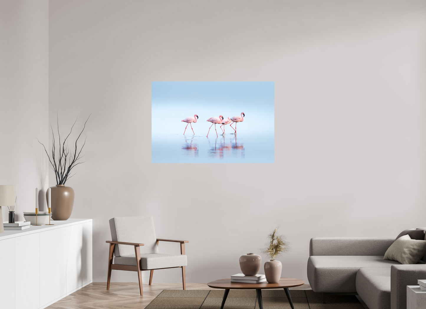 120 x 80 cm, Alu Dibond brillant Gathering of the Pinks