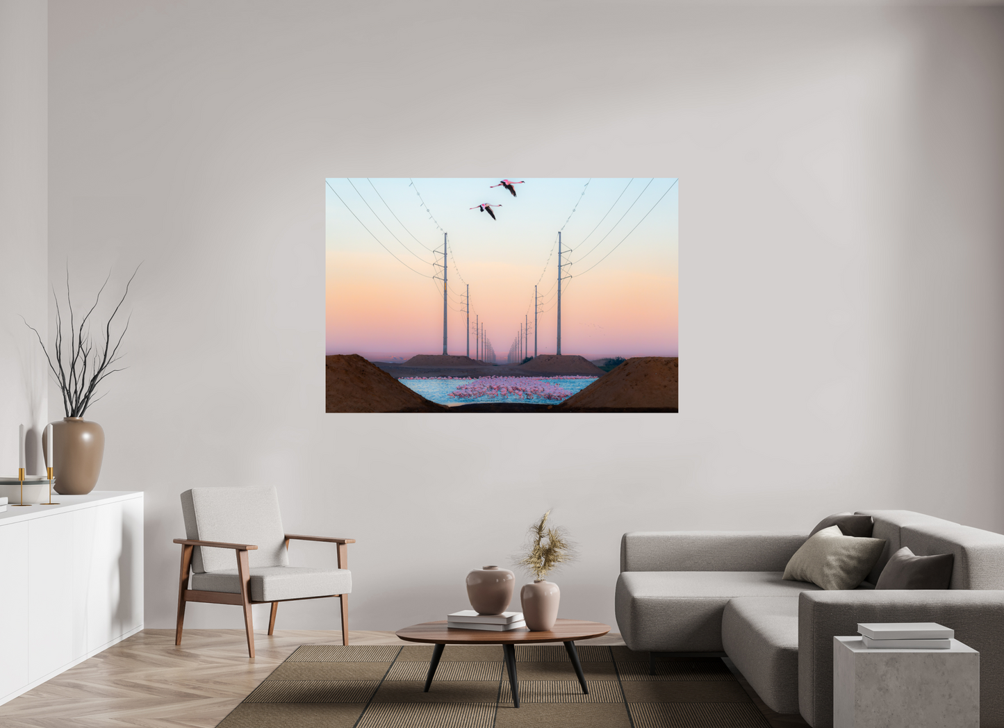 180 x 120 cm, Alu Dibond brillant Birds in Blight