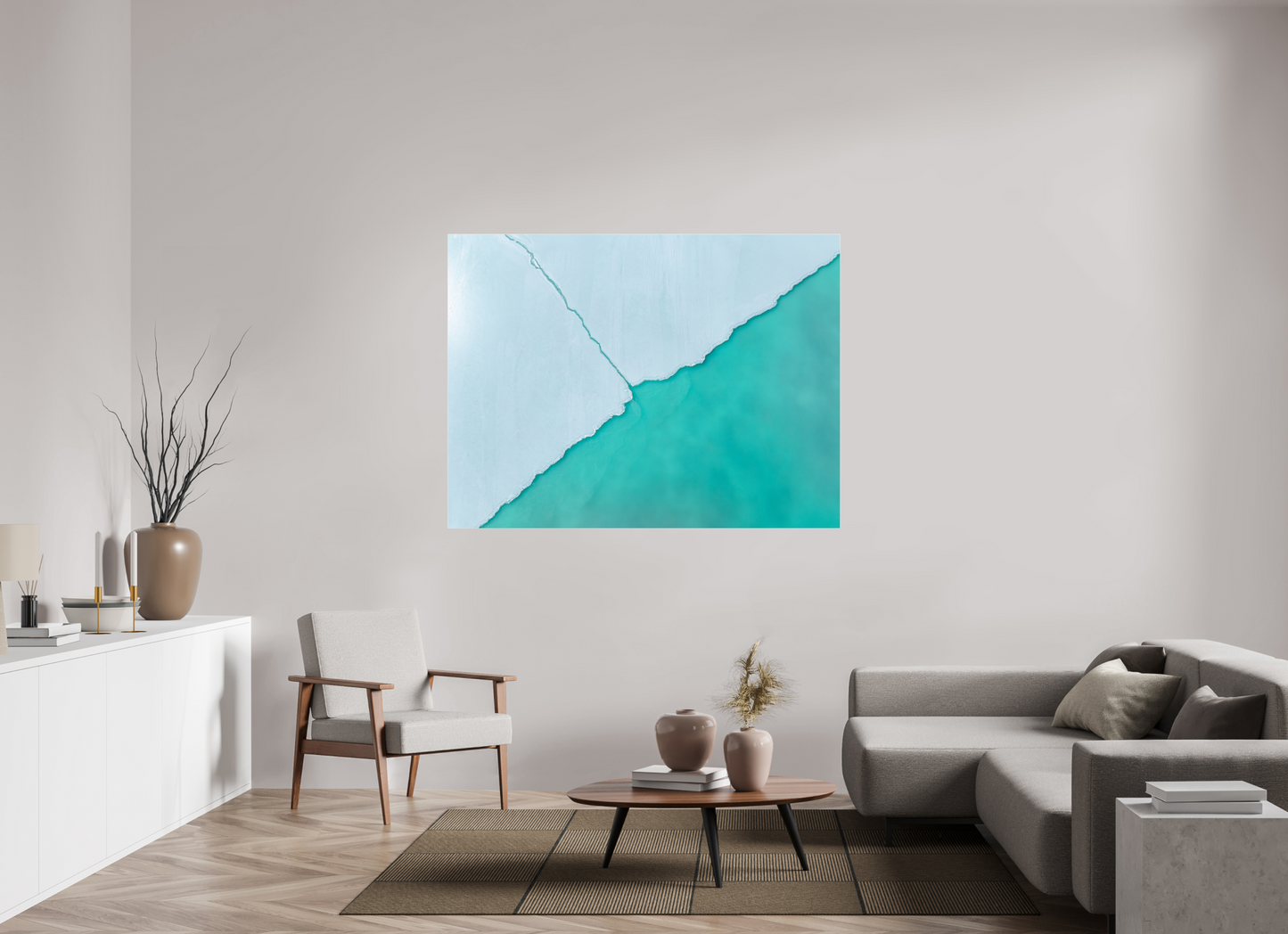 160 x 120 cm, Plexi Divide Line