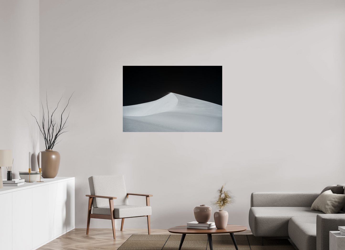 120 x 80 cm, Alu Dibond brillant The Sculpted Desert