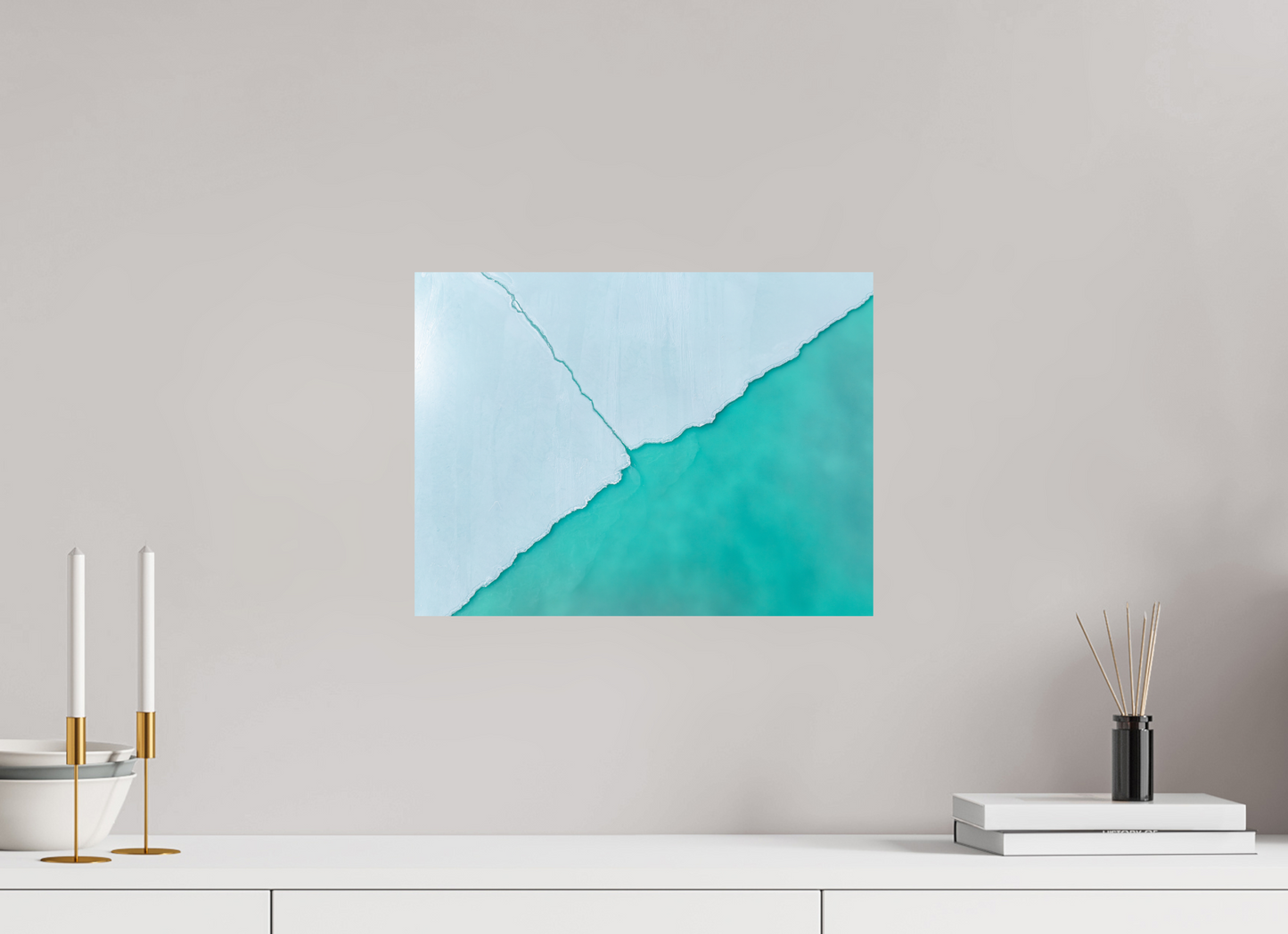 40 x 30 cm, Alu Dibond brillant Divide Line