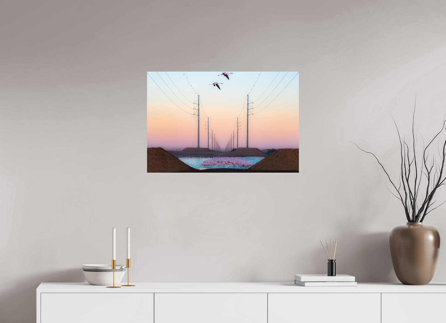 75 x 50 cm, Impression directe alu dibond Beauty Against the Beast