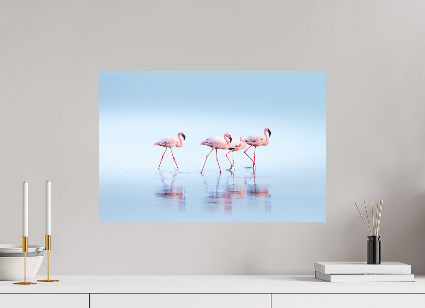 60 x 40 cm, Alu Dibond brillant Gathering of the Pinks