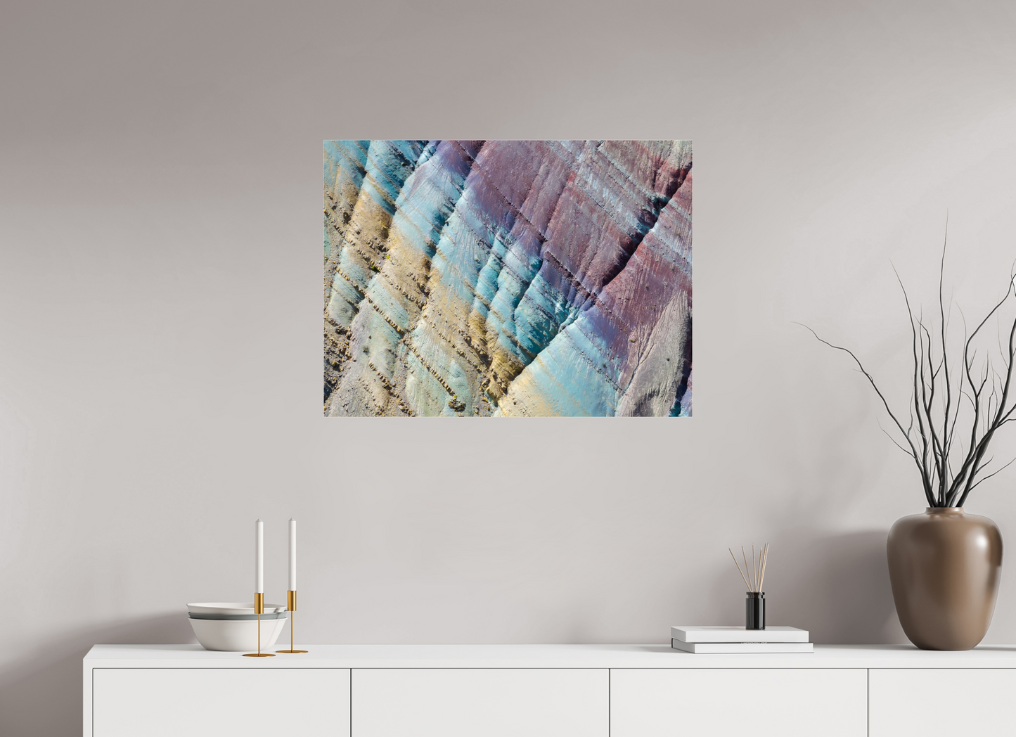 80 x 60 cm, Plexi Pastel Mountains