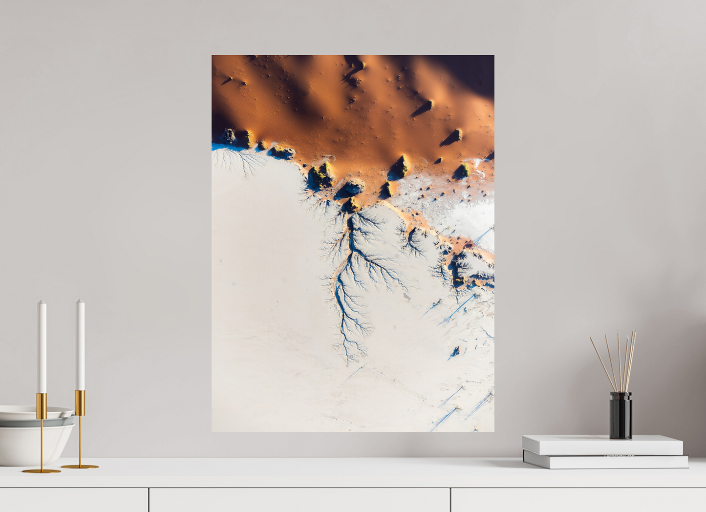 45 x 60 cm, Alu Dibond brillant Deadvlei’s Veins