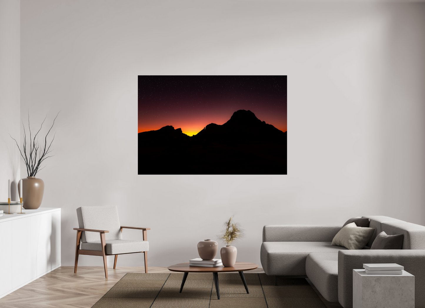 180 x 120 cm, Plexi Farewell Light Over Spitzkoppe