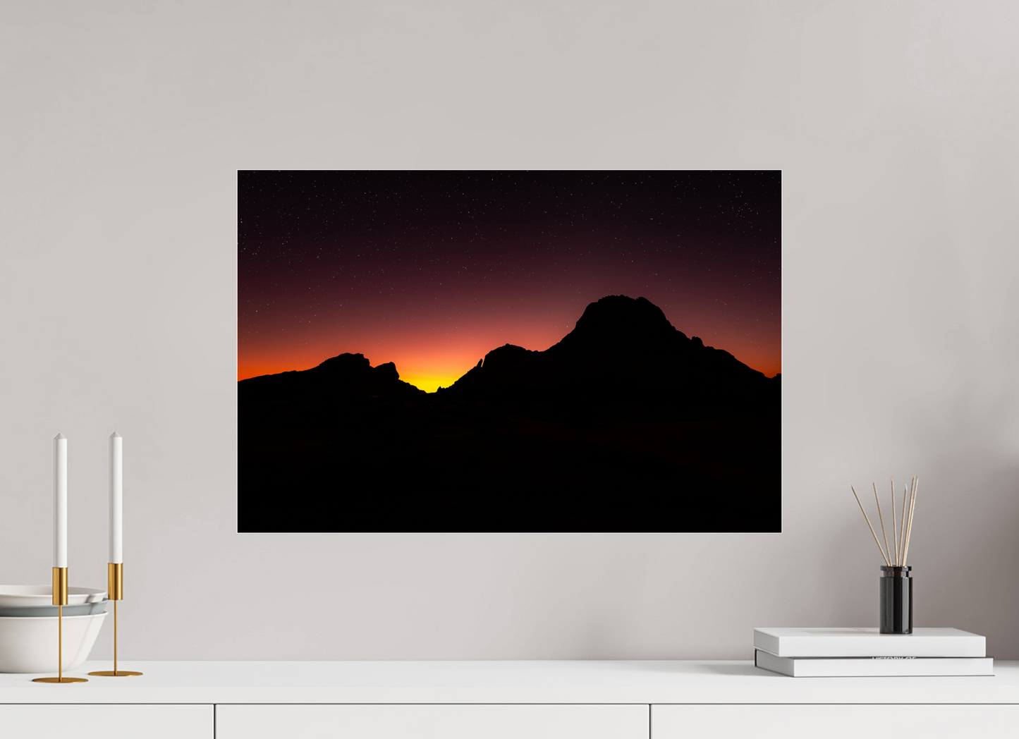 60 x 40 cm, Plexi Farewell Light Over Spitzkoppe