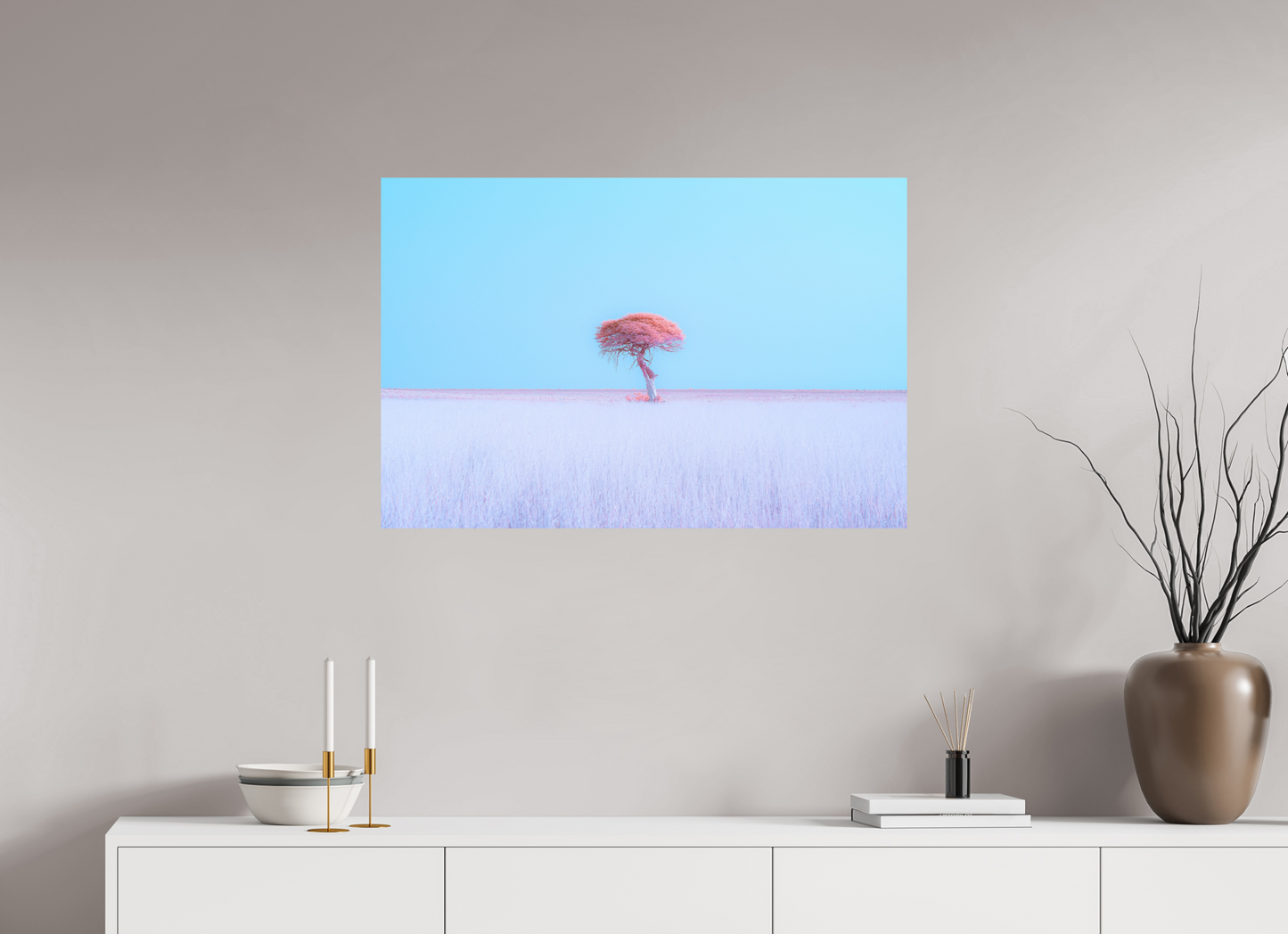 90 x 60 cm, Alu Dibond brillant Dreamscape of Etosha