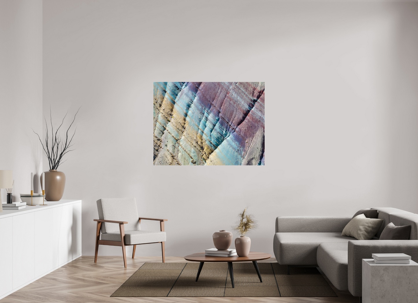 140 x 105 cm, Plexi Pastel Mountains