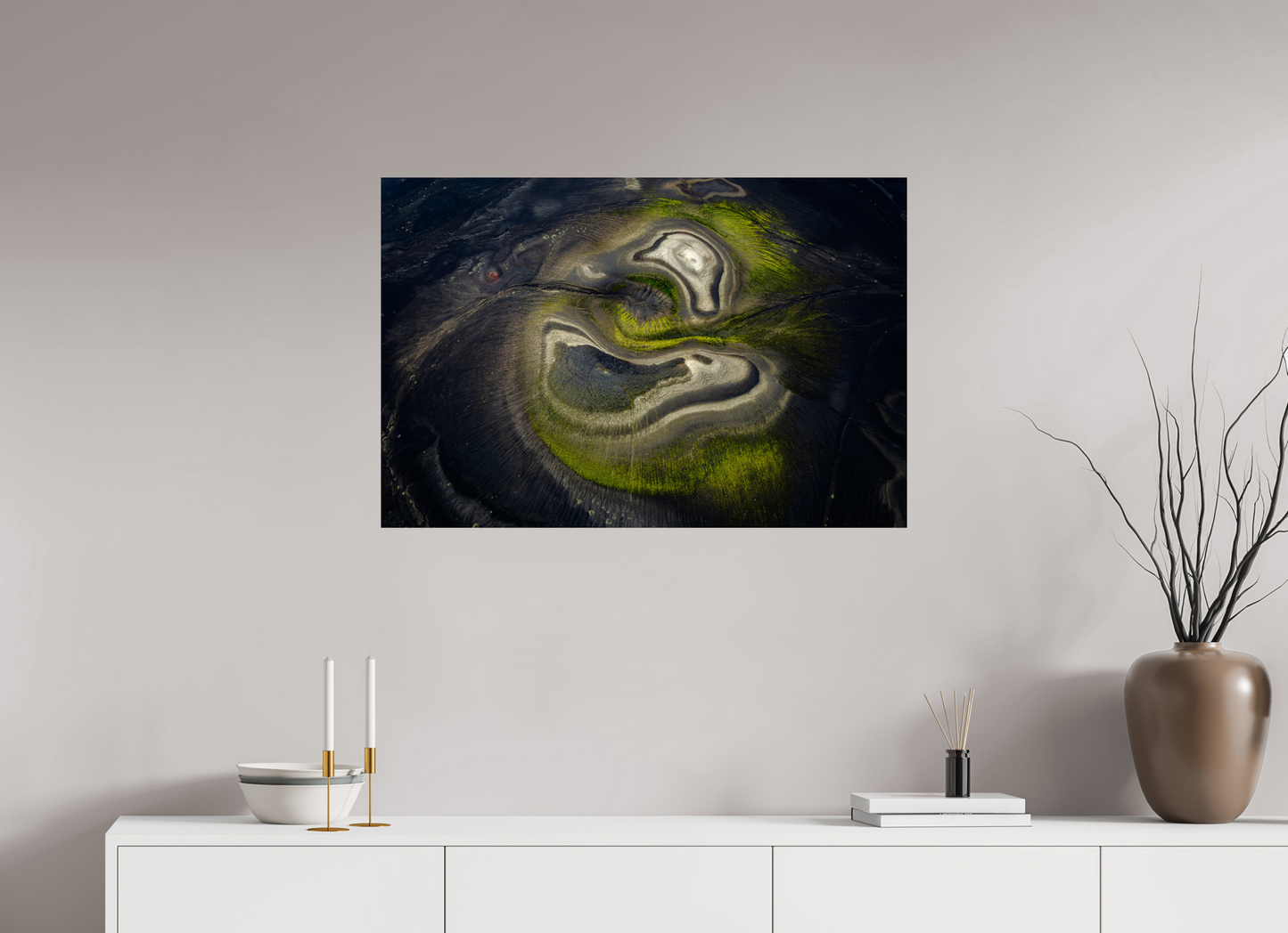 90 x 60 cm, Alu Dibond brillant Layers of Color