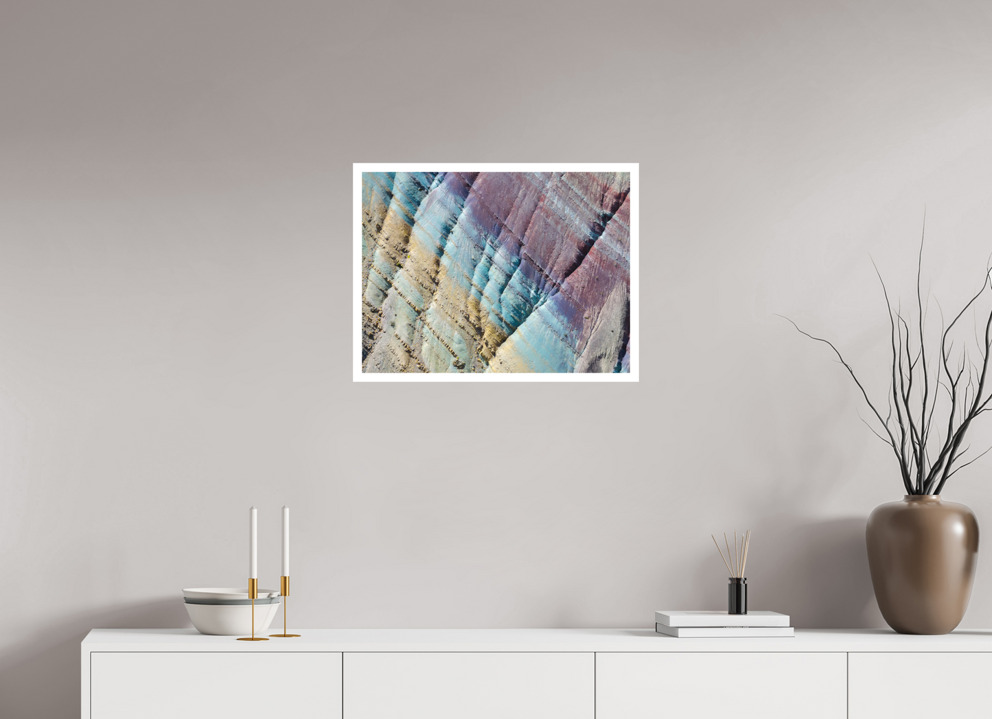 60 x 45 cm, Hahnemuhle German Etching Pastel Mountains