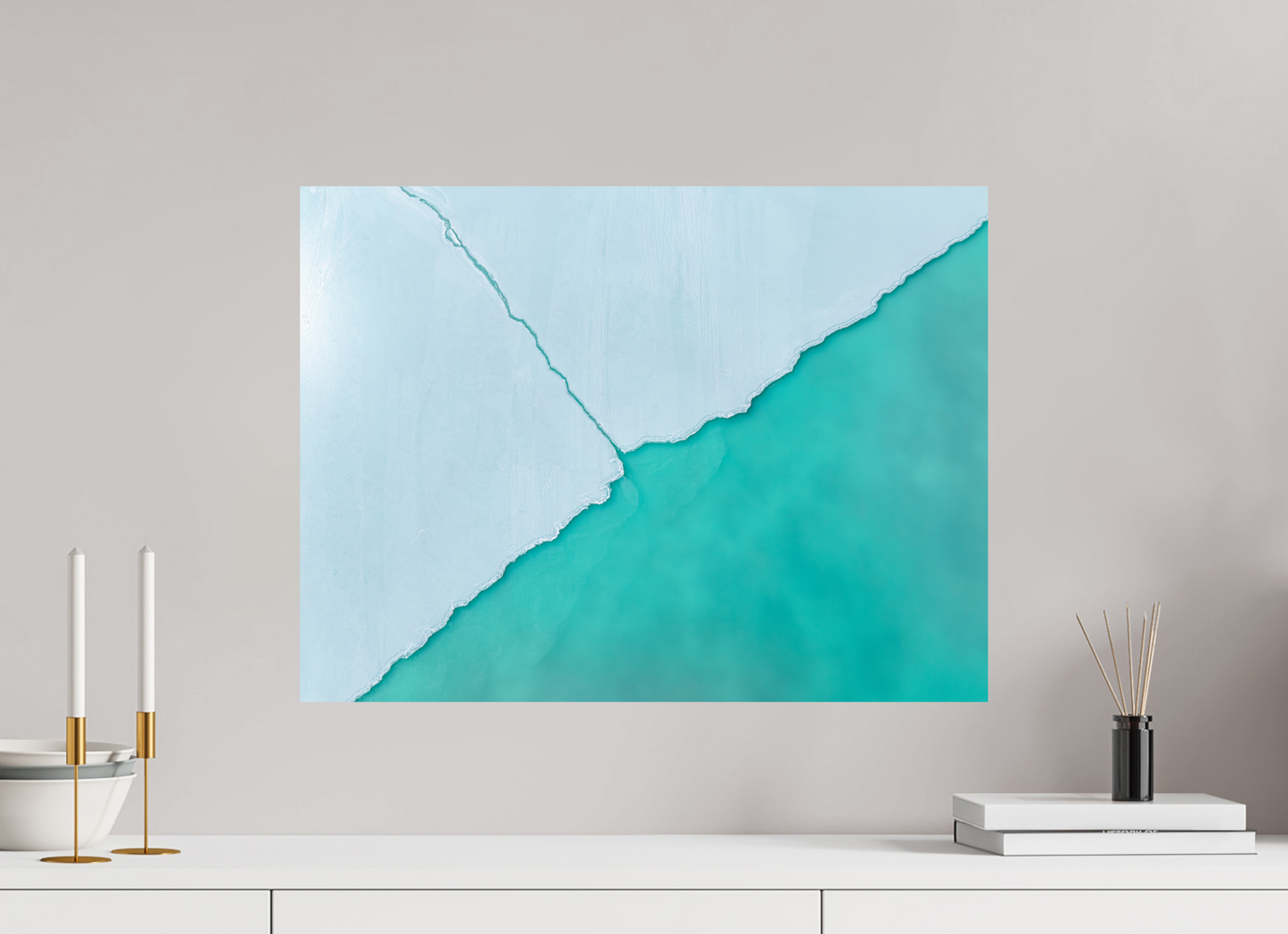 60 x 45 cm, Alu Dibond brillant Divide Line