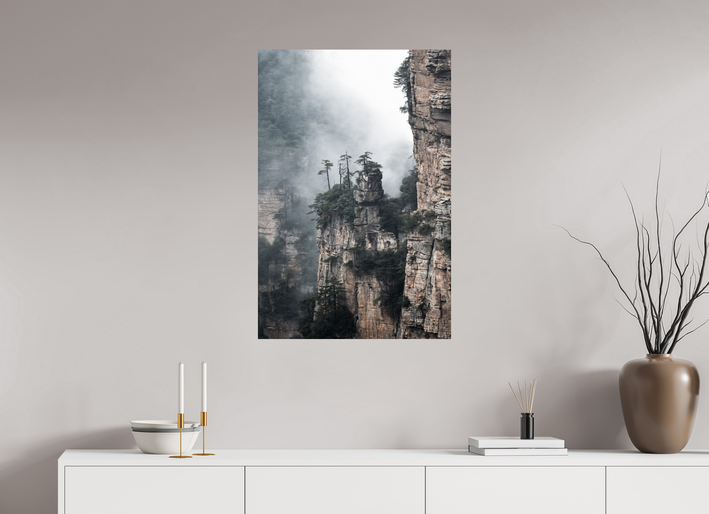 60 x 90 cm, Alu Dibond brillant Ancient Pillars
