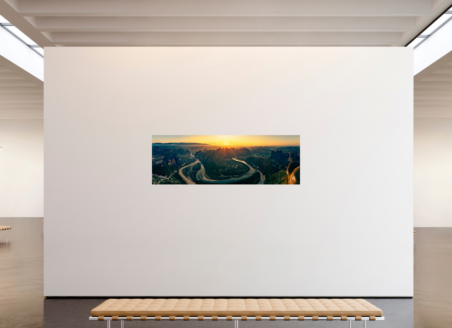 210 x 70 cm, Alu Dibond brillant River of Light