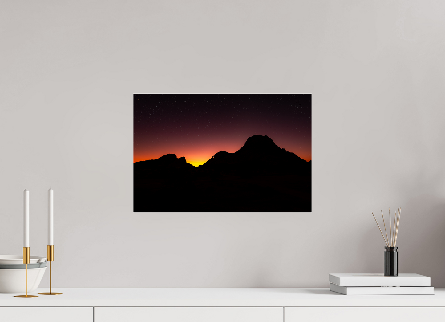 45 x 30 cm, Plexi Farewell Light Over Spitzkoppe