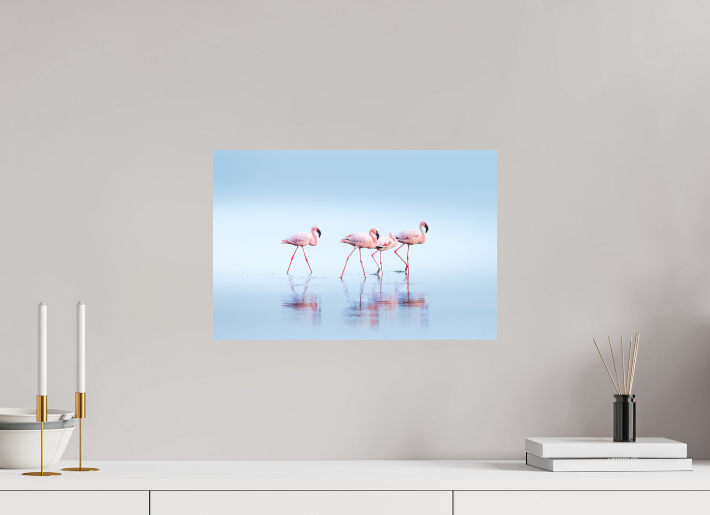 45 x 30 cm, Alu Dibond brillant Gathering of the Pinks