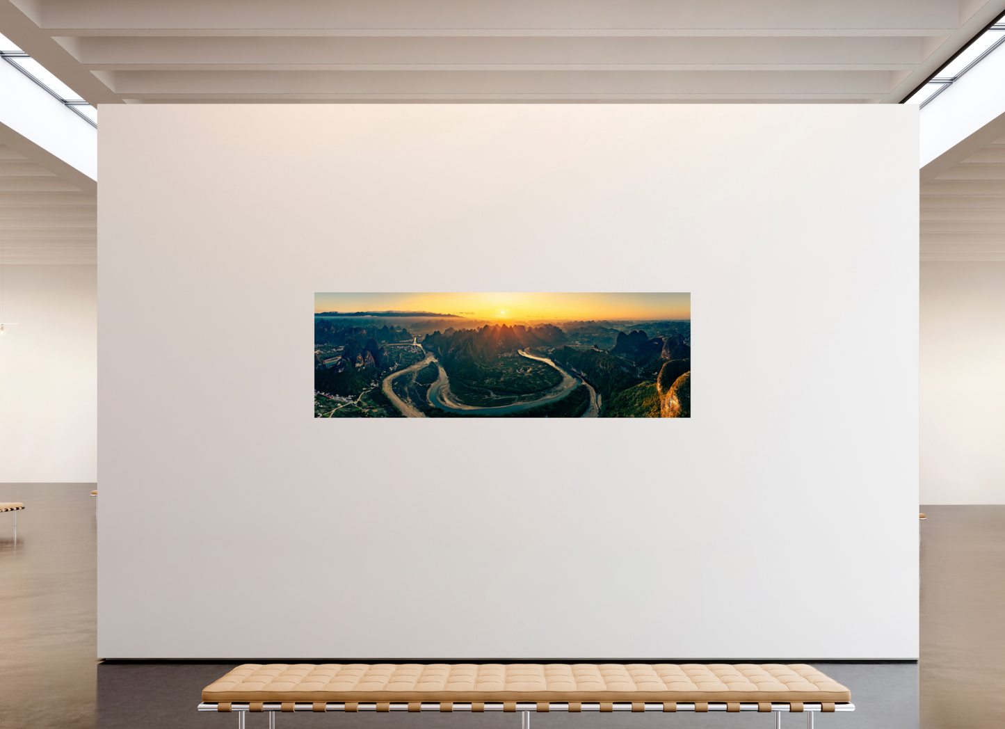 240 x 80 cm, Alu Dibond brillant River of Light