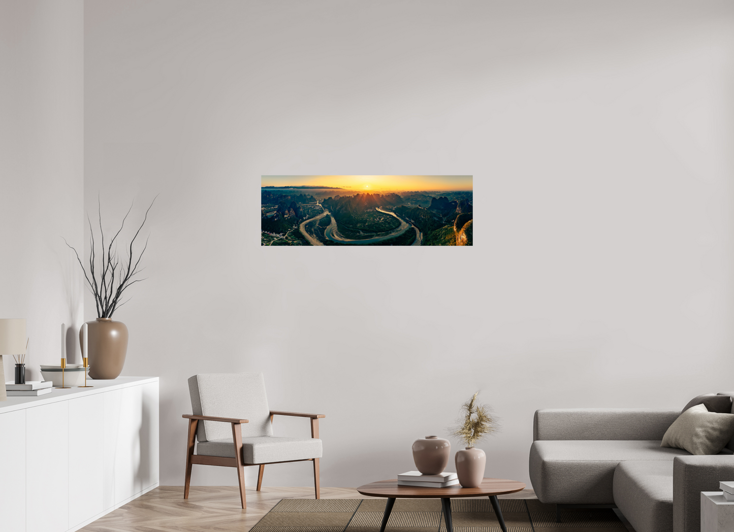 120 x 40 cm, Alu Dibond brillant River of Light