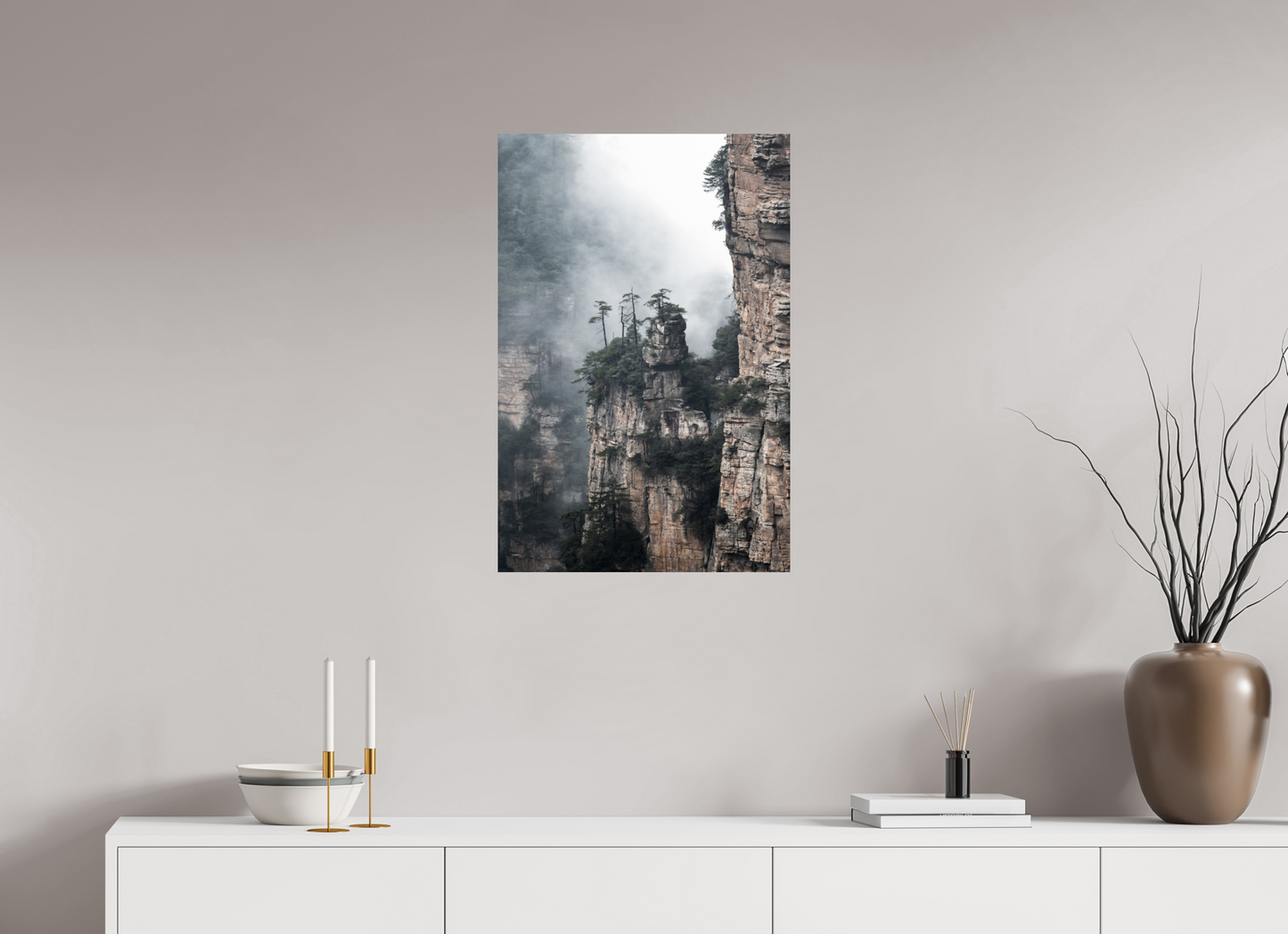 50 x 75 cm, Alu Dibond brillant Ancient Pillars