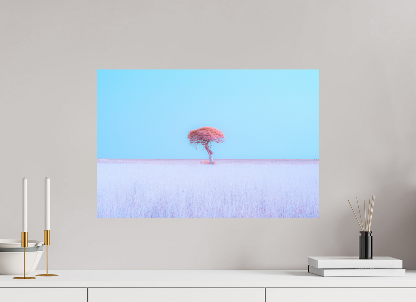 60 x 40 cm, Alu Dibond brillant Dreamscape of Etosha