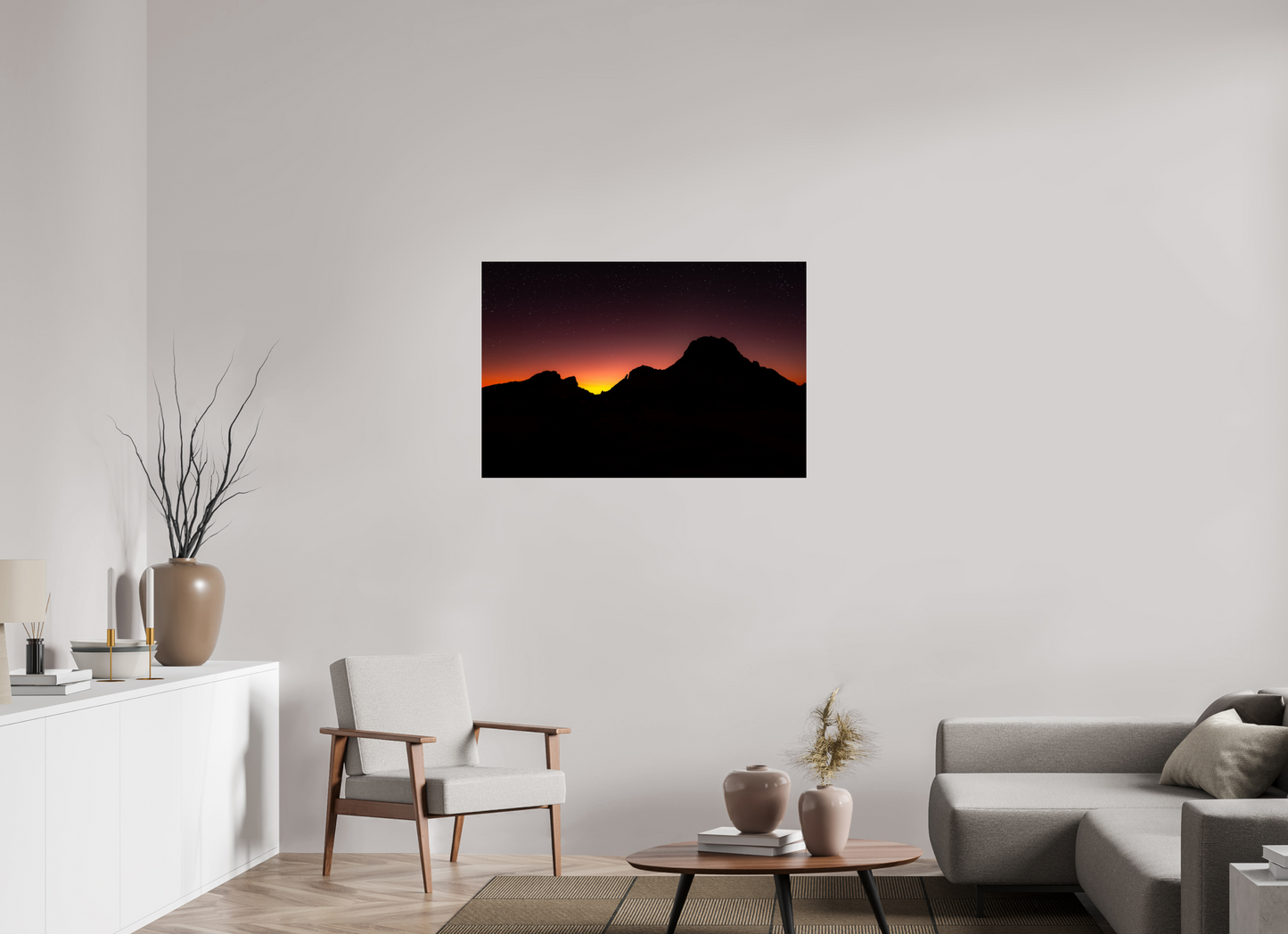 105 x 70 cm, Plexi Farewell Light Over Spitzkoppe