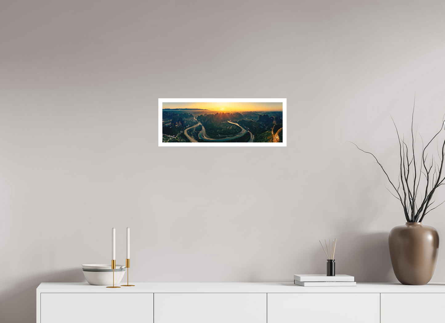 60 x 20 cm, Hahnemuhle German Etching River of Light